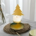 thumbnail image 6 of Christmas Candle Holder Deer Tree Star Snowflake Shape – Gold Iron Table Decoration for Holiday Home Party Gift, 6 of 6