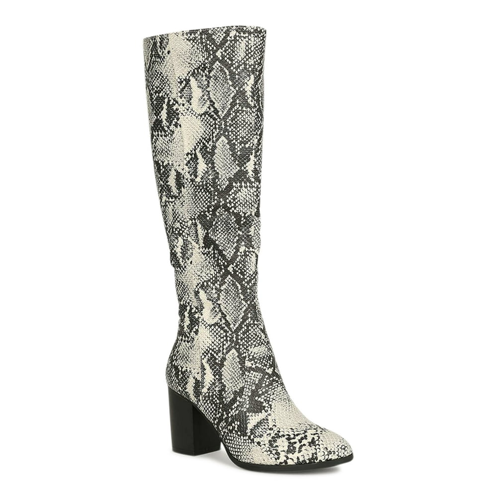 snakeskin boots wide width