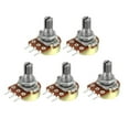 thumbnail image 5 of Uxcell WH148 20K Ohm Variable Resistors Rotary Carbon Film Taper Potentiometer 5packs, 5 of 5
