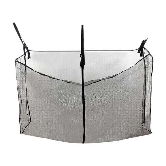 Pool Storage Pool Float Storage Mesh Bag Adjustable Hanging Pool Storage Organizer with Shoulder Strap Black Pool Float Storage Pool Toy Storage