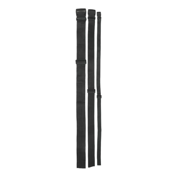 3 extensores de correa para riñonera, con hebilla y correa ajustable.