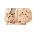 thumbnail image 3 of Free People Women's Ruby Fleece Shirt Jacket Orange Size X-Small, 3 of 3