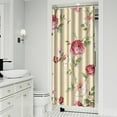thumbnail image 2 of Waterproof Pioneer Shower Curtain 36x72 Inch Polyester Unique Colorful Floral Shower Curtain for Bathroom Hotel Home Decor with 7 Plastic Hooks, 2 of 4