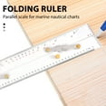 thumbnail image 6 of ckepdyeh Marine Ruler Parallel Ruler Nautical Charts Parallel Ruler Mapping Points To Pull Parallel Ruler 450MM Chart parallel ruler, 6 of 8