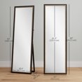 thumbnail image 3 of HOMCOM Full Length Mirror, 64" x 21" Rectangle Full Body Mirror, Black, 3 of 10