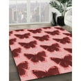 thumbnail image 2 of Ahgly Company Indoor Round Patterned Pastel Pink Area Rugs, 5' Round, 2 of 6