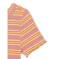 thumbnail image 3 of Wonder Nation Girls Short Sleeve Rib Top, Sizes 4-18, 3 of 3