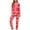Red, variant on Womens Valentine's Day Pajamas- Long Sleeved Tops and Pants Two-piece Loungewear Love Print Sleepwear Button-Down Pj Set Red Size XL