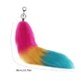 thumbnail image 5 of Aellinatey Animal Tail Keychain Faux Furs Tail Pendant Long Tail Pendant Charms Keyring, 5 of 9