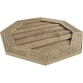 thumbnail image 5 of Ekena Millwork 24"W x 24"H Timberthane Rough Sawn Octagonal Faux Wood Non-Functional Gable Vent, Primed Tan, 5 of 5