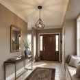 thumbnail image 3 of Vivio Lighting Vega Contemporary A19 Matte Black Pendant Lights, 3 of 4
