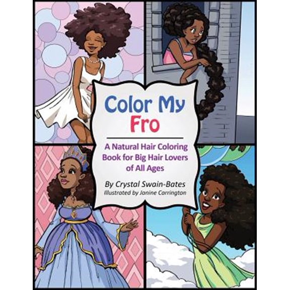 Pre-Owned Color My Fro: A Natural Hair Coloring Book for Big Hair Lovers of All Ages Paperback