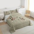 thumbnail image 3 of Feelyou Cartoon Rustic Duck Twin Comforter Sets, Vintage Camo Abstract Bedding Set, 2pcs, 3 of 8
