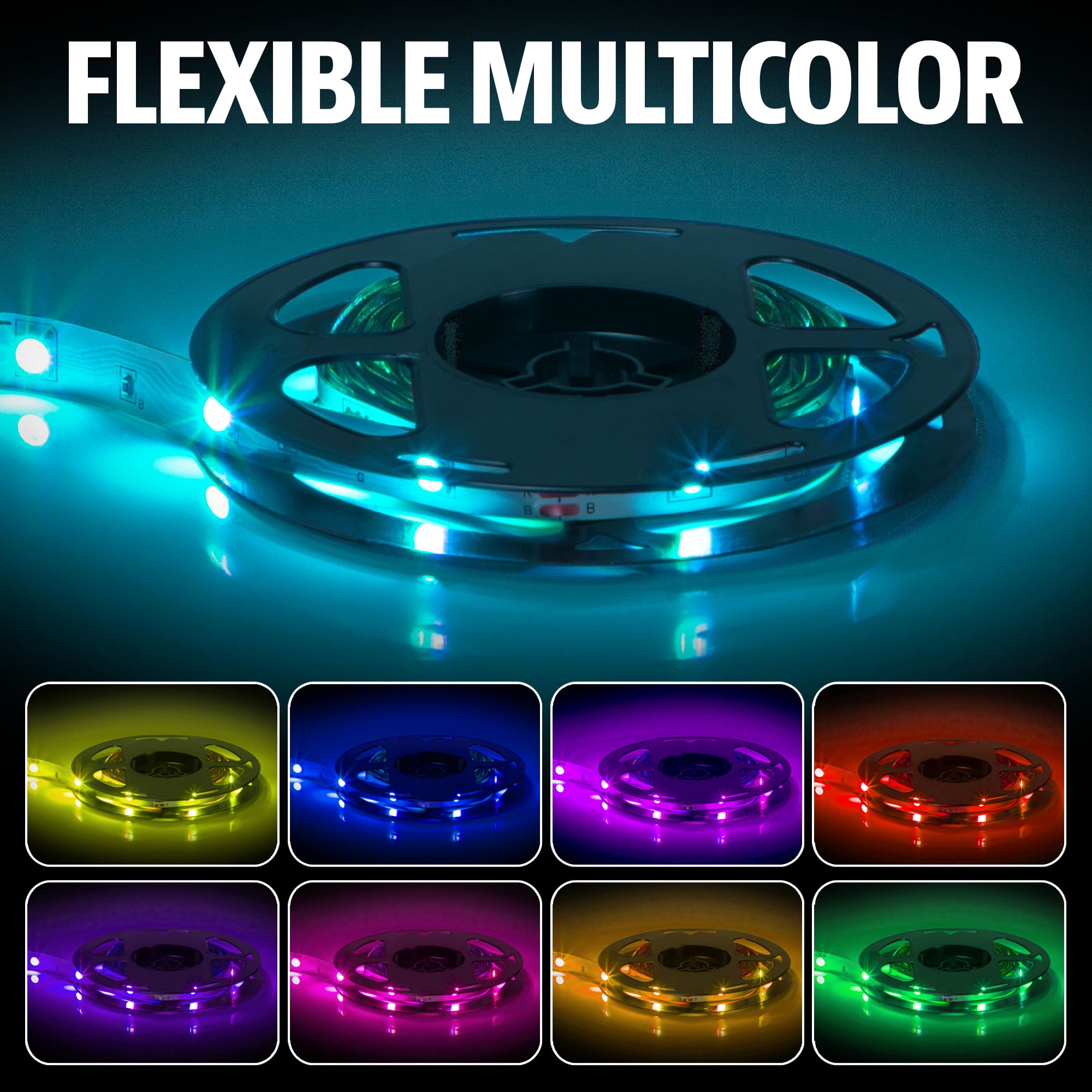 flexible multicolor led strip light