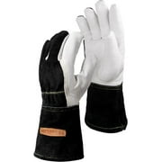 YESWELDER Premium Goatskin TIG Welding Gloves | Top Grain Leather | High Dexterity | True - Fit-Large