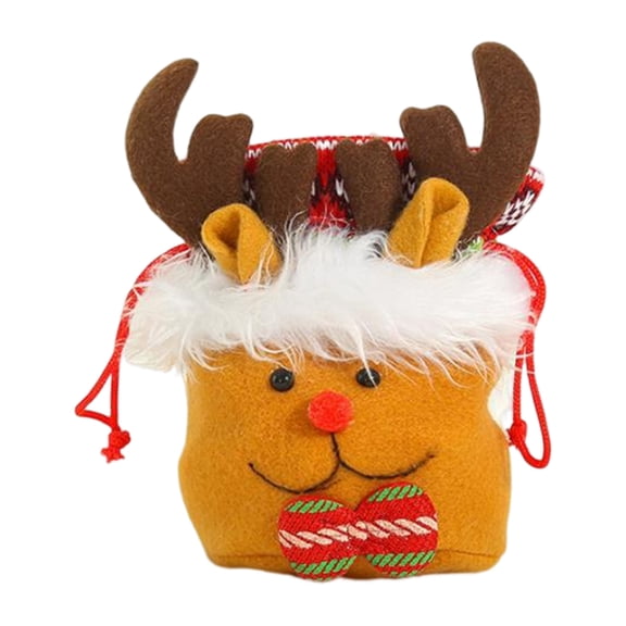 Inteprter Bolsas de dulces, suministros de vacaciones, accesorio de bricolaje, saco de aperitivos multiusos, paquete de azúcar para niños, decoración Kits de decoración para fiestas Ciervo Inteprter HA070794-03