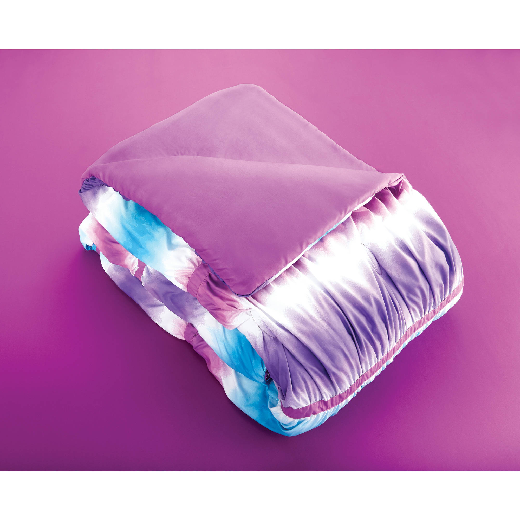 Your Zone Ruched Tie Dye Comforter Set 1 Each Walmart Com