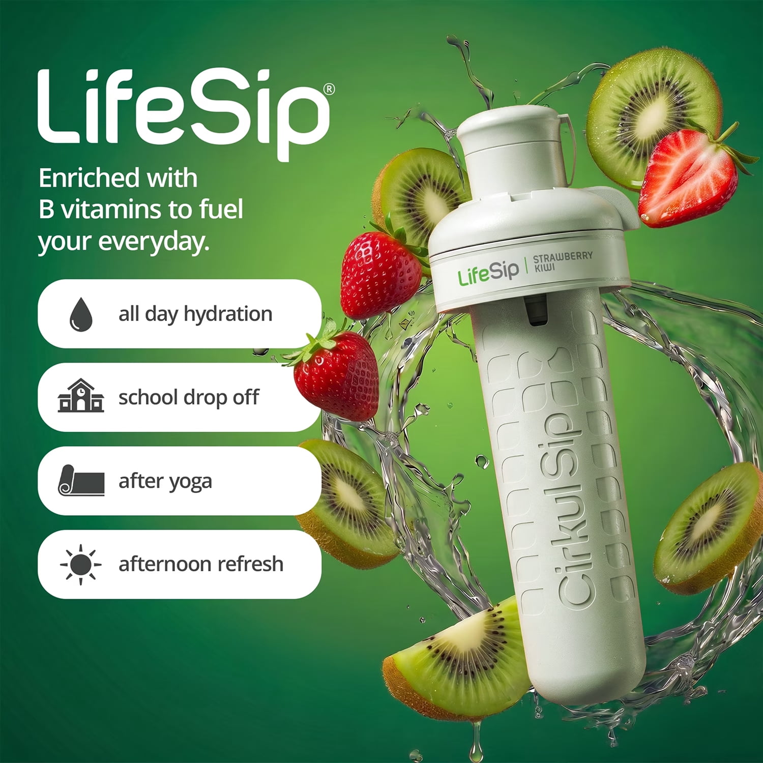 Cirkul LifeSip Strawberry Kiwi Flavor Cartridge 4-pack