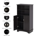 thumbnail image 6 of Spirich Bathroom Storage Cabinet with Double Doors & Adjustable Shelves, Free Standing Organizer (Espresso), 6 of 8