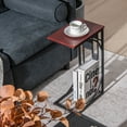thumbnail image 3 of Costway 2 PCS C-Shaped Side Sofa Narrow Snack Table for Living Room Bedroom Small Space, 3 of 10