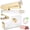 Gold, variant on Acrylic Rose Gold Tape Dispenser Desktop Stapler, Acrylic Office Supplies Includes Staple Remover, Tape, 1000pcs Staples Desk Accessory Kit, Modern Clear Stationery Kit for Everyday Office Needs