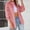 Pink, variant on uublik Denim Jacket for Women Fashion Long Sleeved Casual Button Loose Denim Jacket Pink Clothes