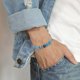 thumbnail image 2 of 1PC Color Cuerda Tejida Pulsera Ajustable Boho Surfer Pulsera para Hombres Mujeres Cuerda Delgada Cuerda Hecha a Mano Playa Pulsera Colorida Pulsera Bohemia, 2 of 4