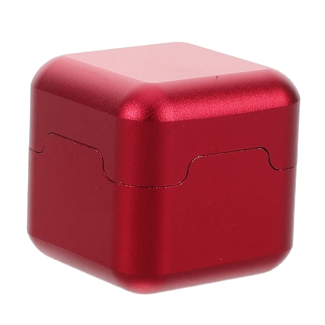 Raindrops Billiard Chalk Holder in Red Aluminum with Precision Metal Clip for Secure Pool Chalk Storage