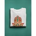 thumbnail image 3 of Hamsa Hand Watercolor. Sweatshirt Men -Image by Shutterstock, Male x-Large, 3 of 4