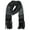 Black, variant on Polar Wear Winter Snowflake Pattern Heavyweight Knit Scarf (Men)