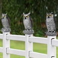 thumbnail image 3 of Maytalsory Lifelike Owl Sculpture For Bird Control In Outdoor Spaces And Unique Simulation Round ears, 3 of 6