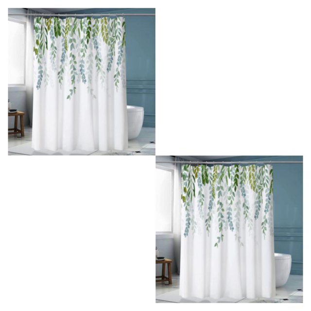 Advancent Cortina de ducha de baño Impermeable y que ahorra espacio Cómoda cortina de ducha para baño Cortinas de baño duraderas YL347-1 180 YL347-1 180 cm * 180 cm 2piezas