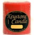 thumbnail image 2 of 1 Pc Juicy Peach 4x4 Pillar Candles 4 in. diameterx4.25 in. tall, 2 of 2