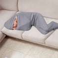 thumbnail image 3 of Couverture Portable Originale Sleep Pod Rafraîchissante Lavable à la Machine + Alternative à la Couverture Pondérée, Tel Qu'illustré sur Shark Tank, pour Hommes, Femmes et Ados, Gris, Moyen (16 Pouces * 67 Pouces), 3 of 4