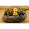 thumbnail image 2 of GROWTH TANK Cute Flowerpot Resin Planter Desk Ornament Monk, 2 of 9