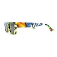 thumbnail image 3 of 80s Simple Square Angular Flat Top Rectangle Pow Sunglasses Pop Art Print, 3 of 4