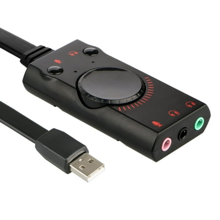 External USB Sound Card Adapter Mic Audio Card USB to 3.5mm Earphone (Best 5.1 Sound Card)