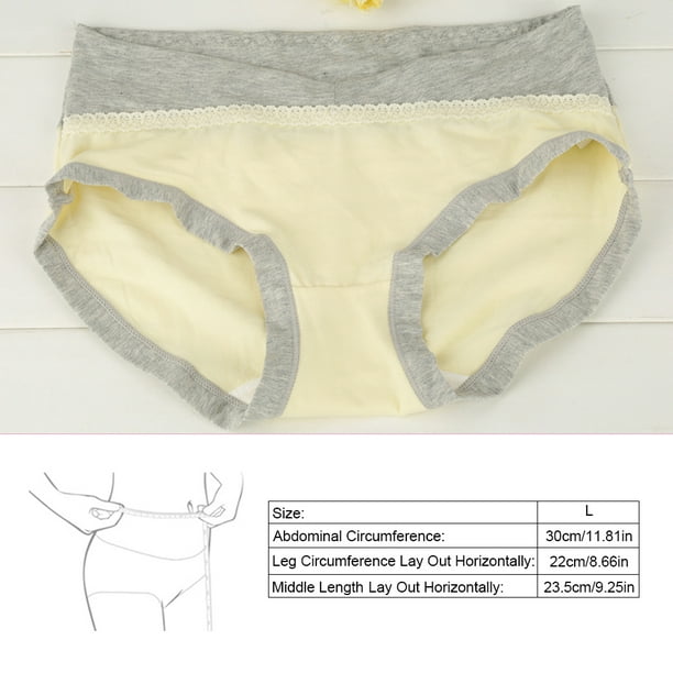 LYUMO Soft Breathable Cotton Pregnancy Maternity Underwear Low Waist Women  Briefs Clothing Panties, Woman Maternity Briefs,Pregnancy Underwear 