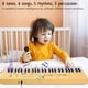 thumbnail image 3 of Juguete Educativo Con Teclado De Piano De 54 Teclas Con Micrófono, Función De Grabación, Material Seguro, Portátil, Doble Alimentación Para Niños Que Aprenden Música, Cable, 3 of 7