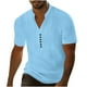 thumbnail image 2 of pstuiky camisetas de hombre, Camiseta/Camisa informal de manga corta con cuello redondo y color liso para hombre camisas casuales para hombre xxl, 2 of 9