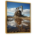 thumbnail image 2 of Designart "Horizon Over Oil Drilling Rig Fields I" Oil Rigs / Fields Floater Framed Wall Art Prints, 2 of 5