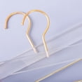 thumbnail image 2 of GAMVDOUT 10-Piece Acrylic Gold Clothes Hangers with Non-Slip Clips, 2 of 6