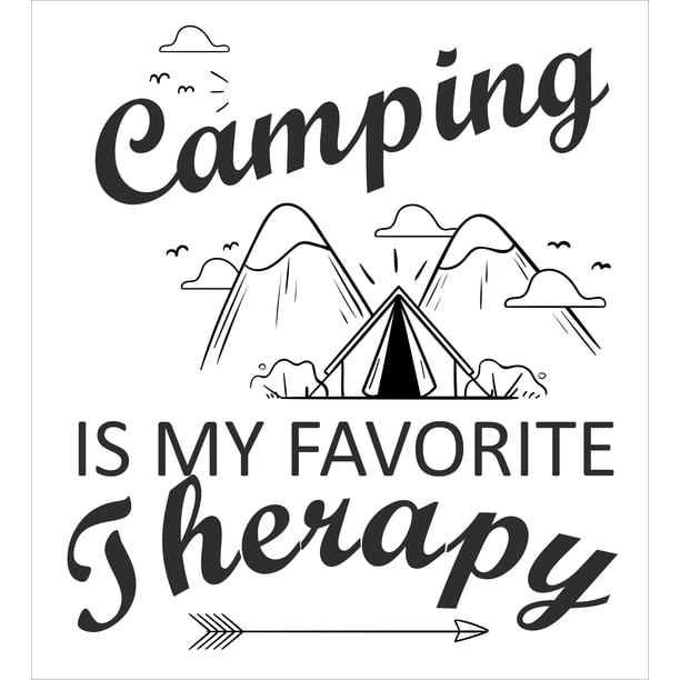 Camping Is My Favorite Therapy | DIY Vinyl Camping Quotes Wall Art