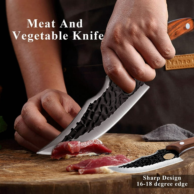 TIJERAS Upgraded Huusk Kitchen Chef Knife Viking Knife with Sheath Japanese  Forged Japan Knives Boning Knife Multipurpose Meat Knives 