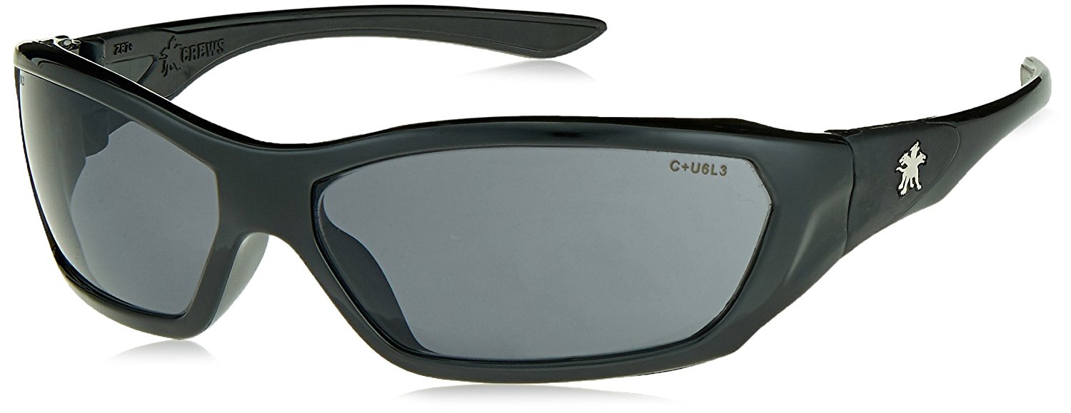 Crews ForceFlex FF122 Safety Glasses, Ballisitic Gray Lens and Opaque