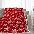 thumbnail image 4 of Christmas Snowflake Throw Blanket - Soft Cozy Warm Fleece for Couch and Bed - Plush Microfiber Flannel Winter Blanket 50 x 60 Inch, 4 of 6