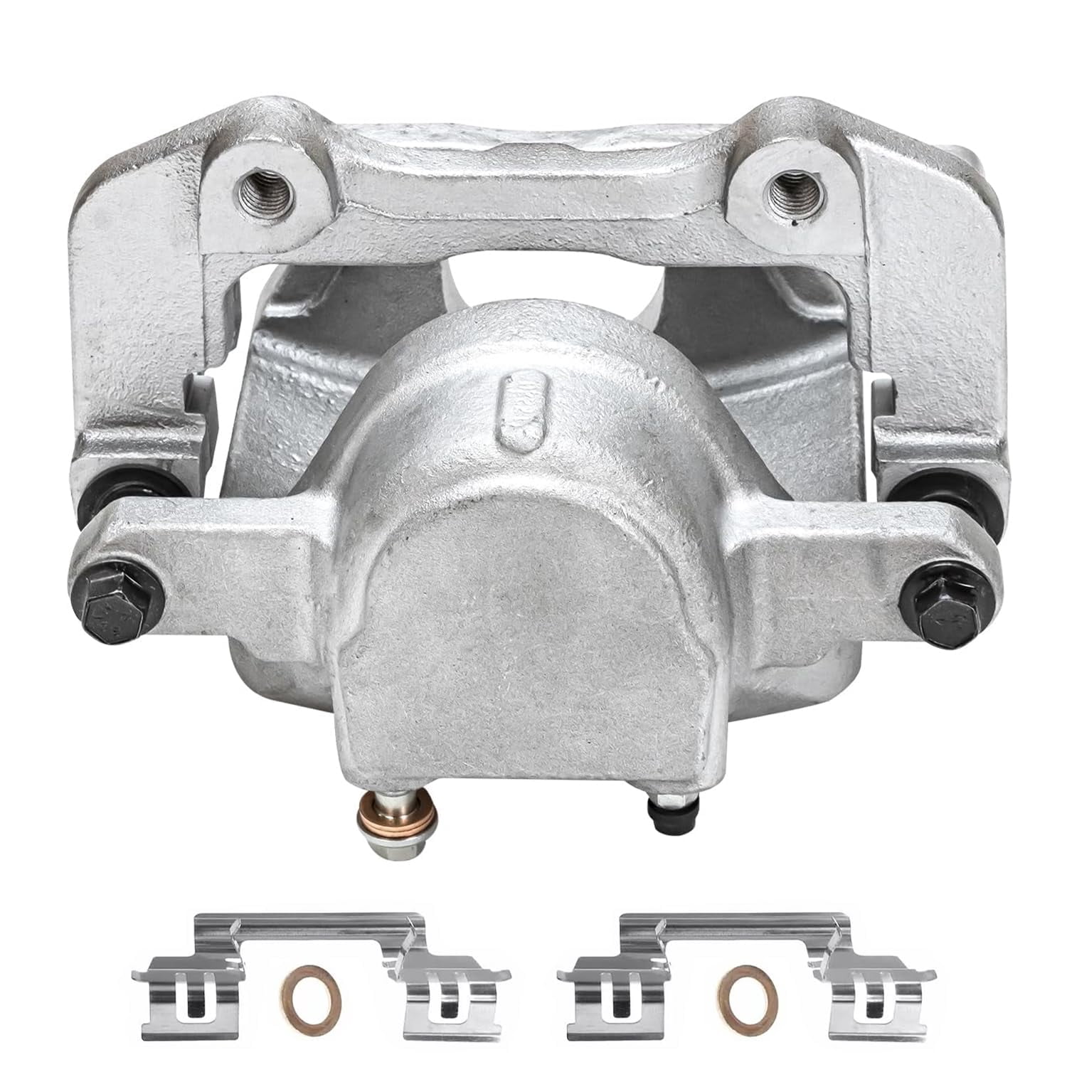 Detroit Axle - 2pc Front Brake Calipers for Dodge Challenger Charger Magnum Chrysler 300 Disc Brake Calipers with Brackets Replacement Brake Calipers Assembly