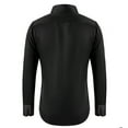 thumbnail image 3 of SwiftWear Mens Dress Shirt Regular Fit Stretch Cotton Button Shirt Solid Color Business Formal Long Sleeve Tops Black M, 3 of 3