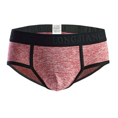 

DNDKILG Athletic Jock Strap Underwear for Men Supporters Male Jockstrap Bikini Briefs Red S