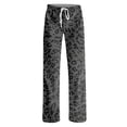 thumbnail image 4 of Women's Pajama Pants Y2k Leopard Print Wide Leg High Waisted Baggy Drawstring Pajama Bottoms Casual Cheetah Pajama Sleepwear, 4 of 5